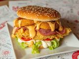 Onion Rings Chicken Burger