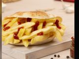French fries with ketchup