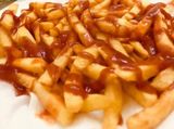 French Fries Plate With Ketchup