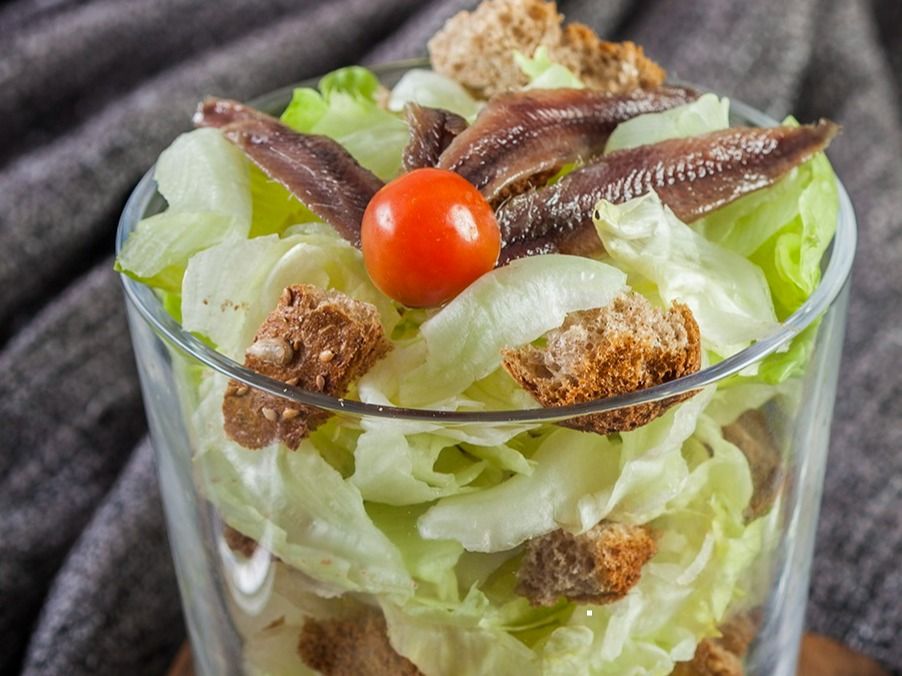 Anchovies Ceasar Salad