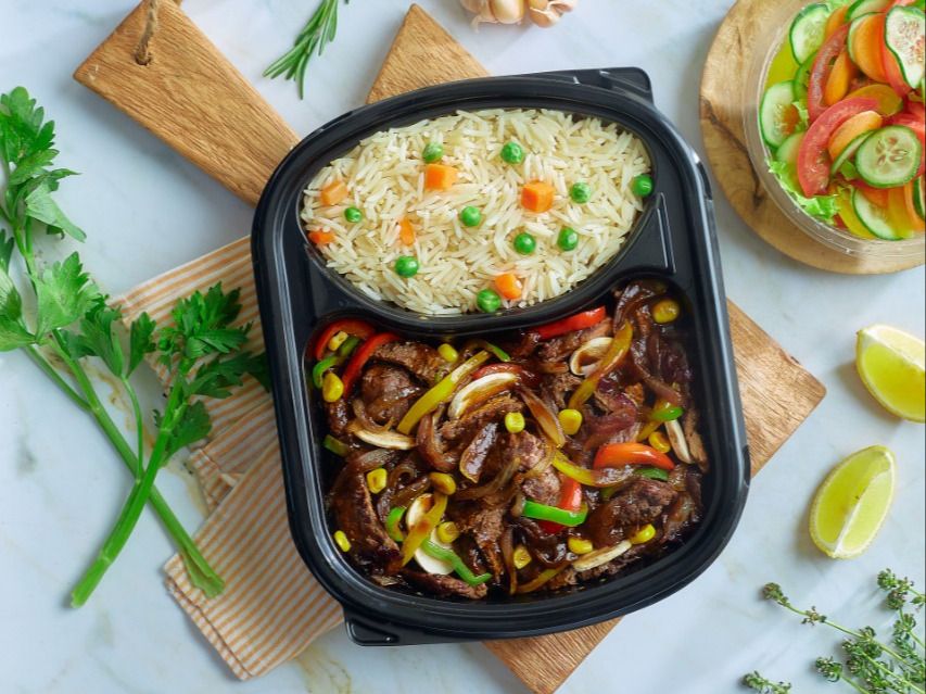 Beef Stroganoff Platter
