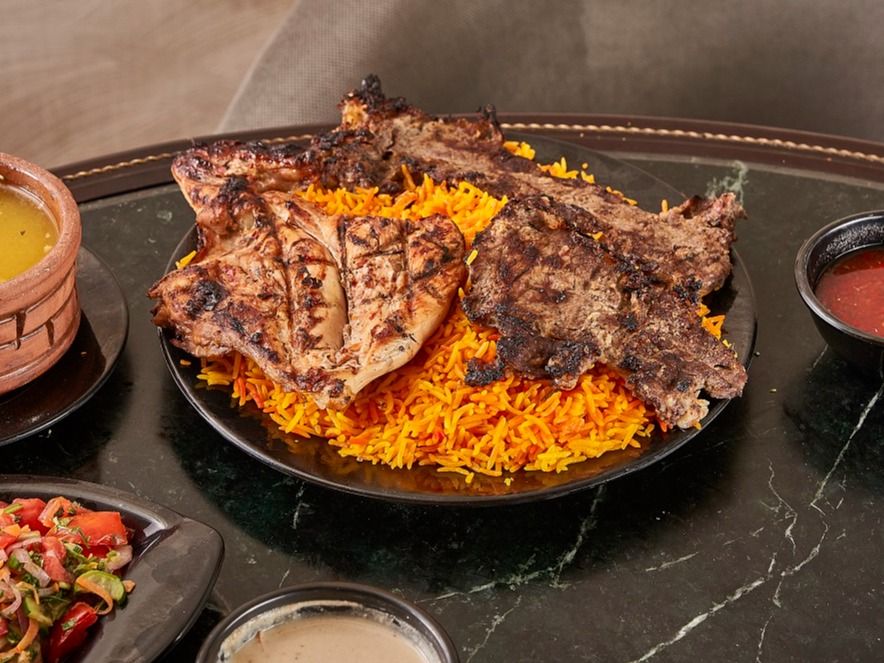 Mixed Sliced Meat and Mandi