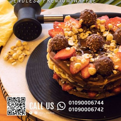 Classic Frerro Rocher Chocolate Waffle Tart