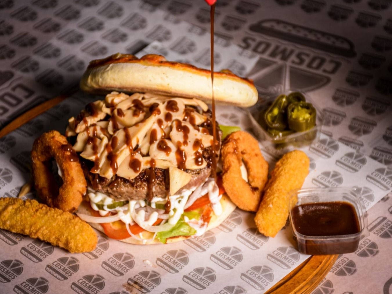 American Burger Sandwich