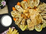 Arabic chicken Shawerma meal