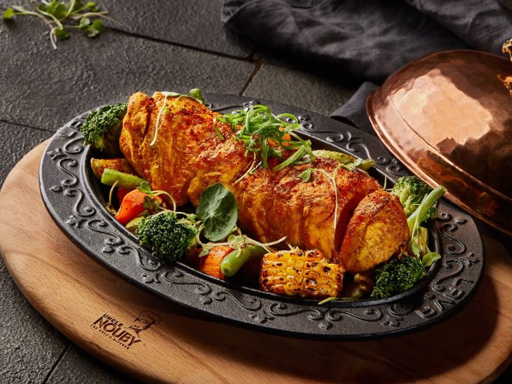 Chicken Roll with Freekeh