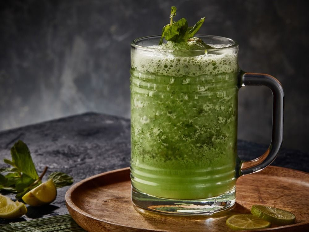 Lemon and mint juice