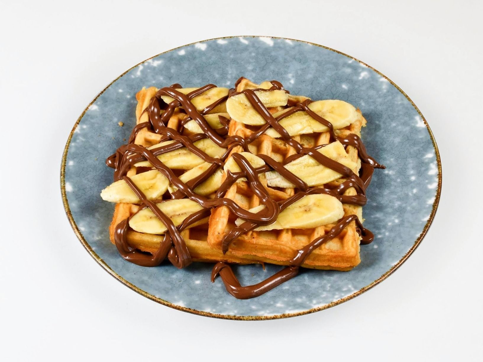 Banana With Nutella Waffle