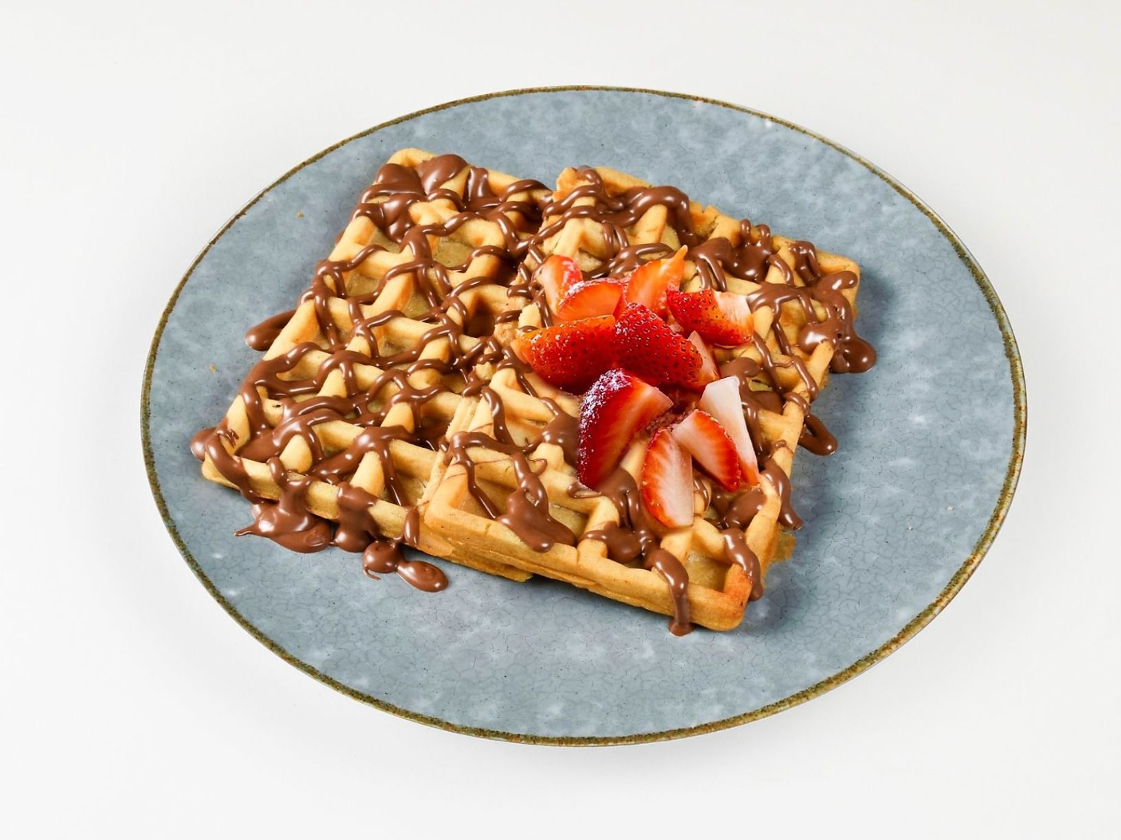 Strawberry With Nutella Waffle