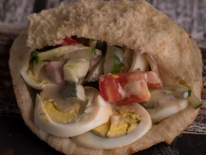 Boiled Eggs Sandwich