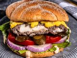 Mozzarella Cheese Beef Burger