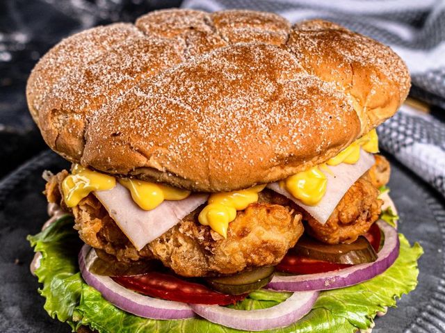 crispy chicken burger