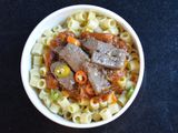 liver pasta with red sauce