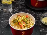 shrimp pasta with white sauce