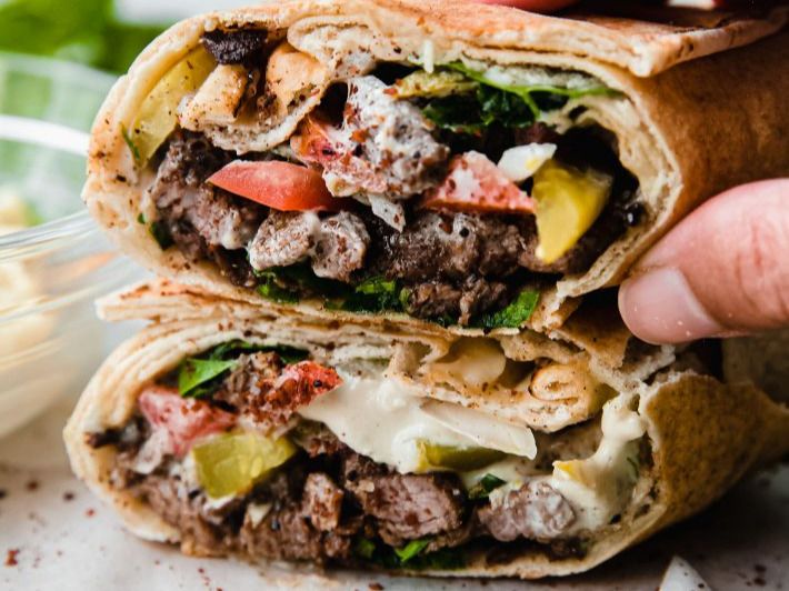Grill Meat Shawerma Sandwich