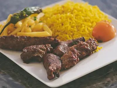 Charcoal Grilled Veal Kebab Meal