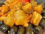 Vine Leaves Casserole With Trotters