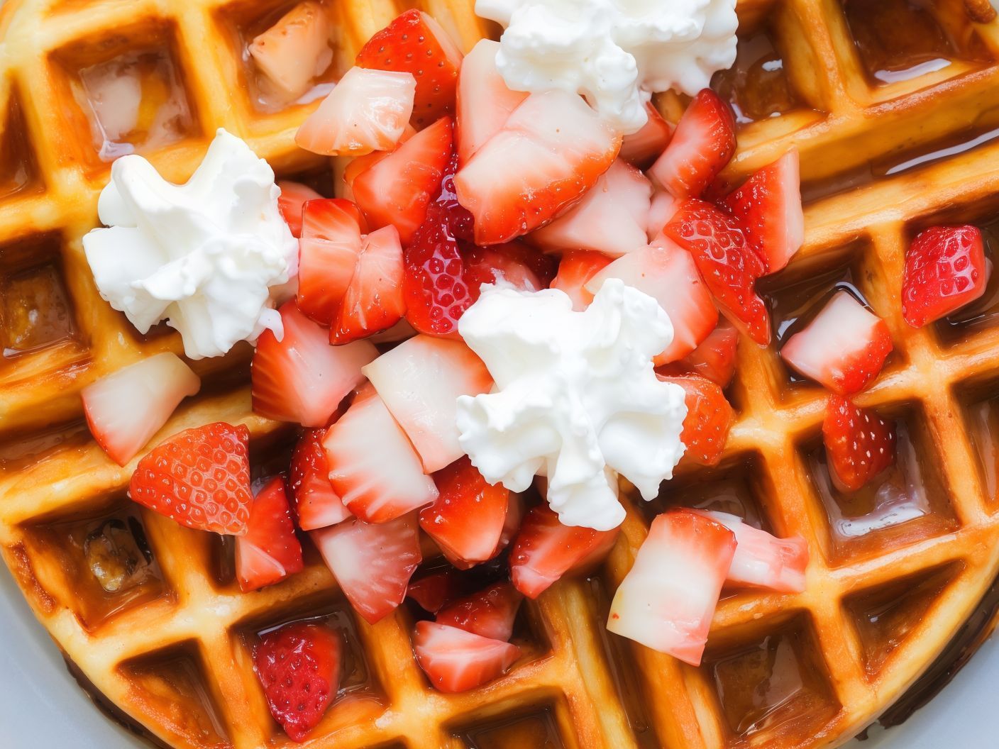Nutella Waffle With Banana