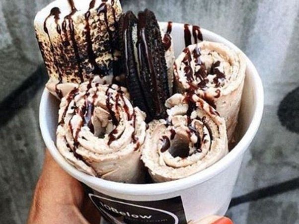 Snickers Ice Cream Roll
