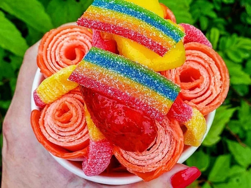 Mix Fruits Ice Cream Roll