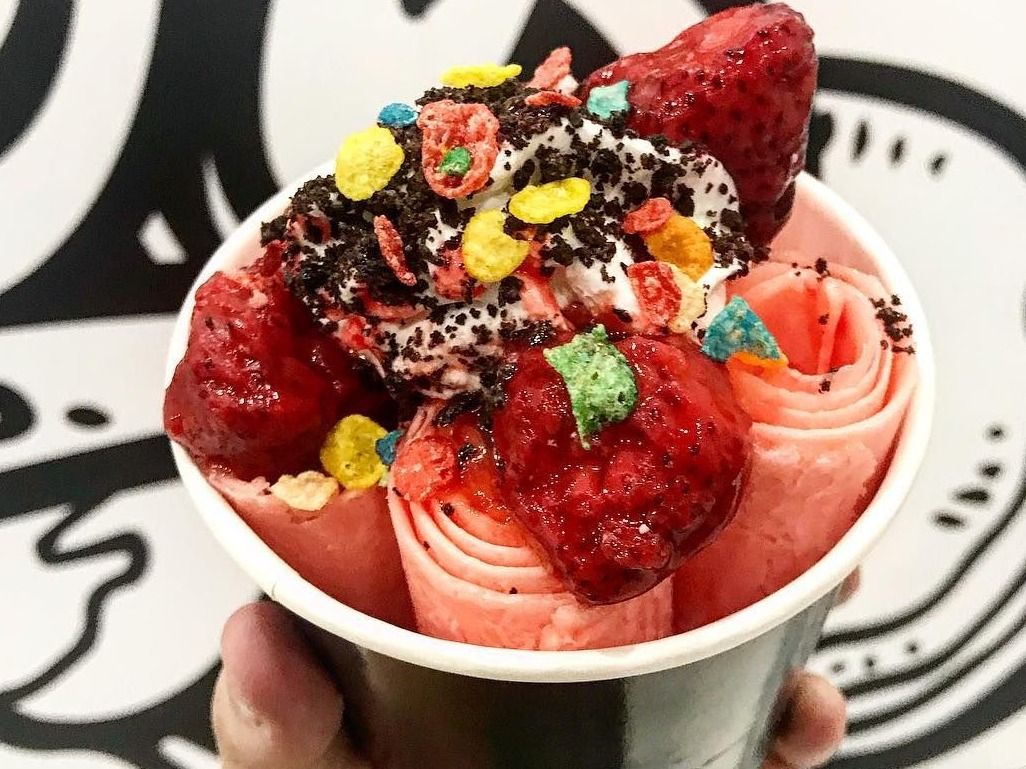 Watermelon Ice Cream Roll