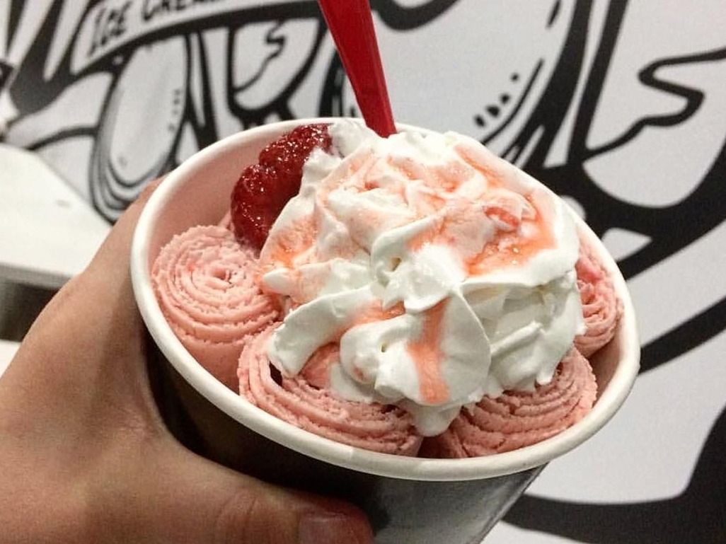 Fruit Yogurt Ice Cream Roll