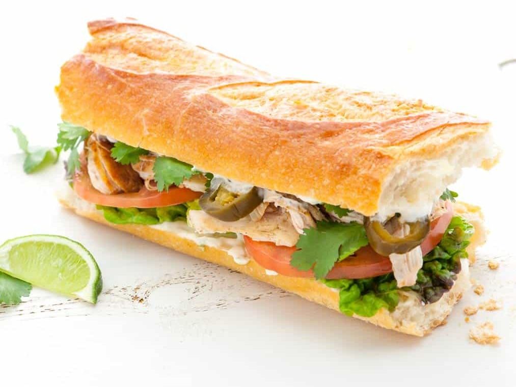 French Chicken Shawerma Sandwich