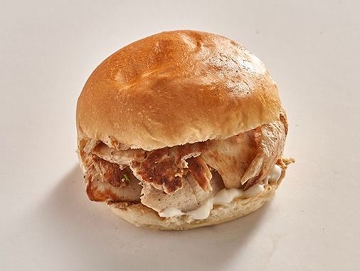 Large Chicken Shawerma Sandwich Bun Bread