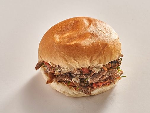 Large Meat Shawerma Sandwich Bun Bread