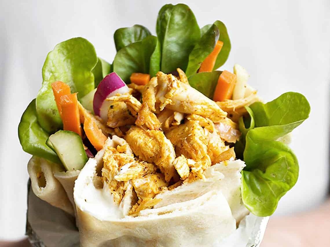 Large Extra Chicken Shawerma Sandwich