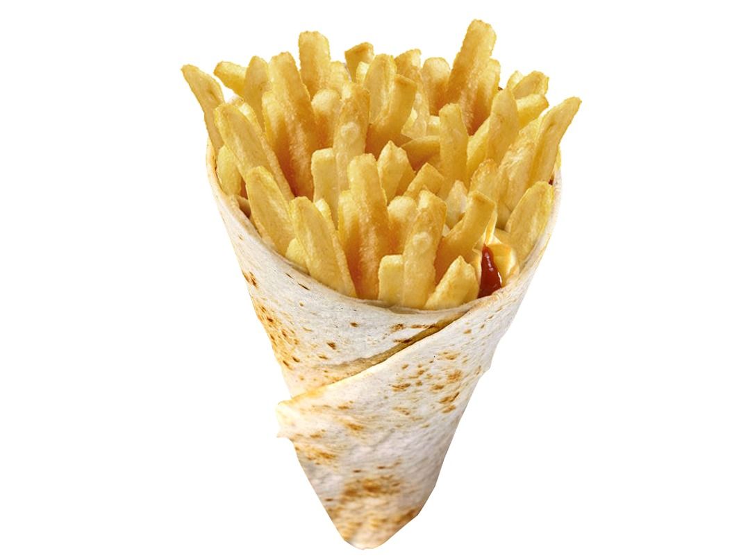 Syrian French Fries Sandwich With Coleslaw