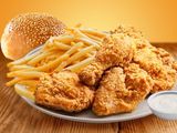 Quarter Broasted Chicken Thighs Meal