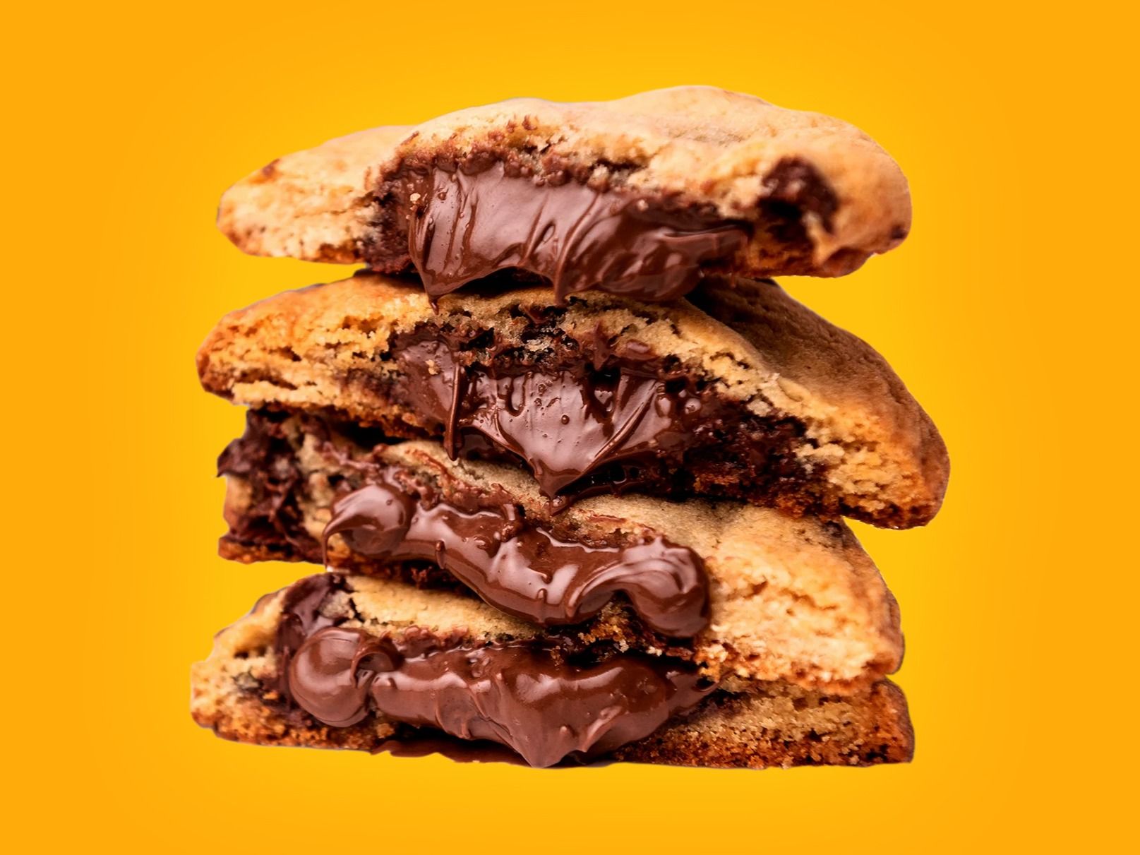 Nutella Chocolate Stuffed Cookies