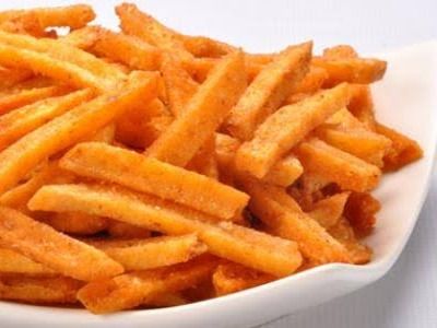 French Fries with Spices Sandwich