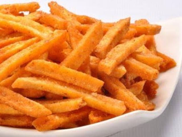 French Fries with Spices Sandwich