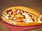 french fries with Ketchup and mayonnaise Sandwich