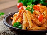 pasta with strips pan