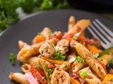 pasta with fajita pan