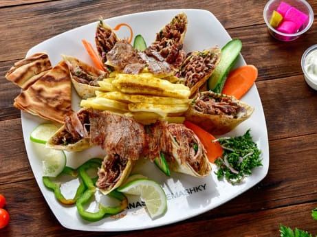 Saj Meat Shawarma Sandwich