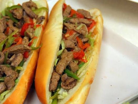 grilled liver sandwich