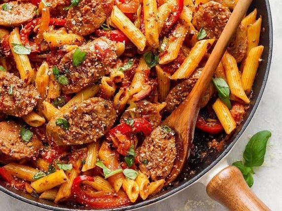 pasta with sausage pan