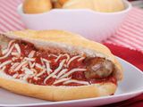 Grilled Oriental sausage Sandwich