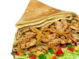 chicken shawerma crepe