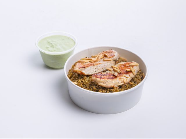 Freekeh with Chicken Platter