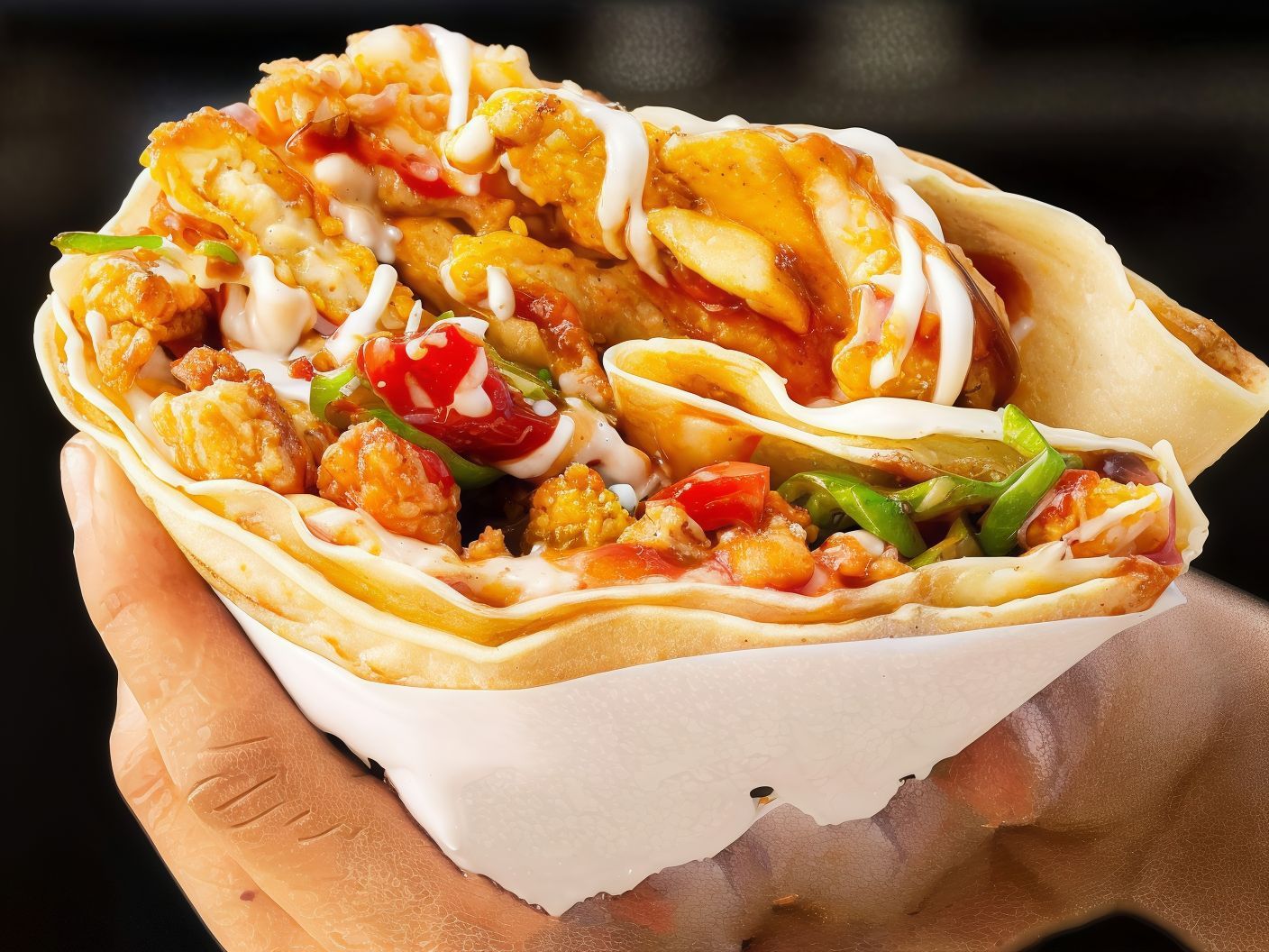 Chicken Nuggets Crepe