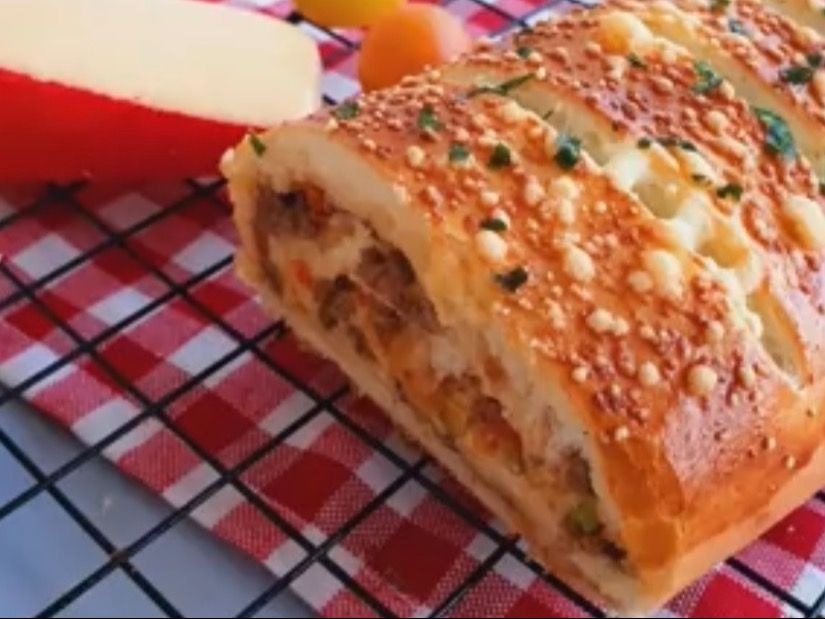 Turkish Mixed Cheese Stromboli Sandwich