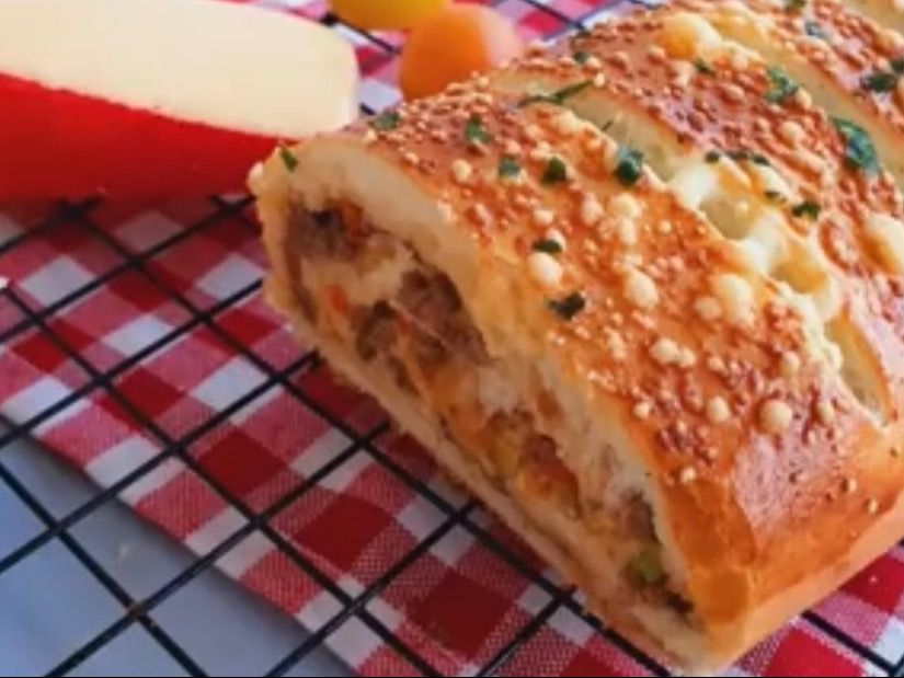 Turkish Hot Dog Stromboli Sandwich
