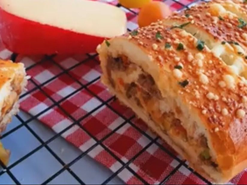 Turkish Shish Tawook Stromboli Sandwich