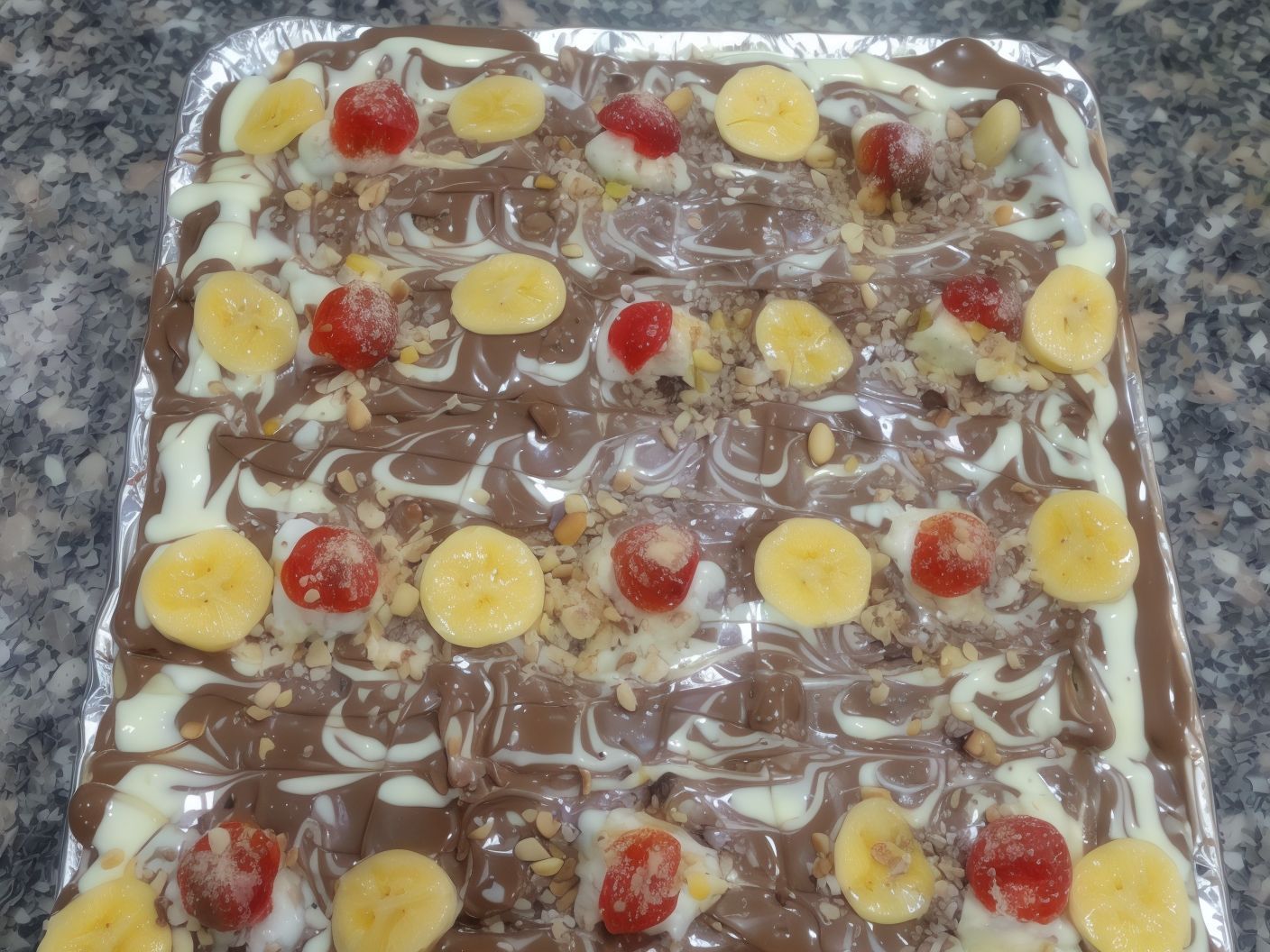 Chocolate And Nuts Pie