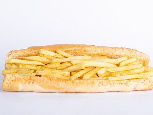 French Fries With Cheese Sandwich